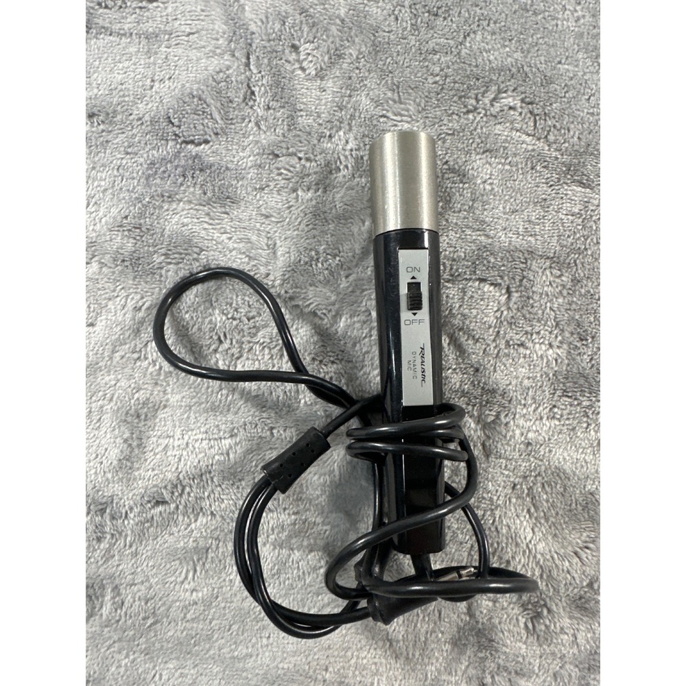 Realistic Dynamic Microphone Vintage Handheld Mic UNTESTED